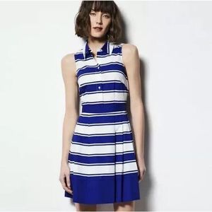 Milly for design nation striped sleeveless dress- size 10 - blue/white